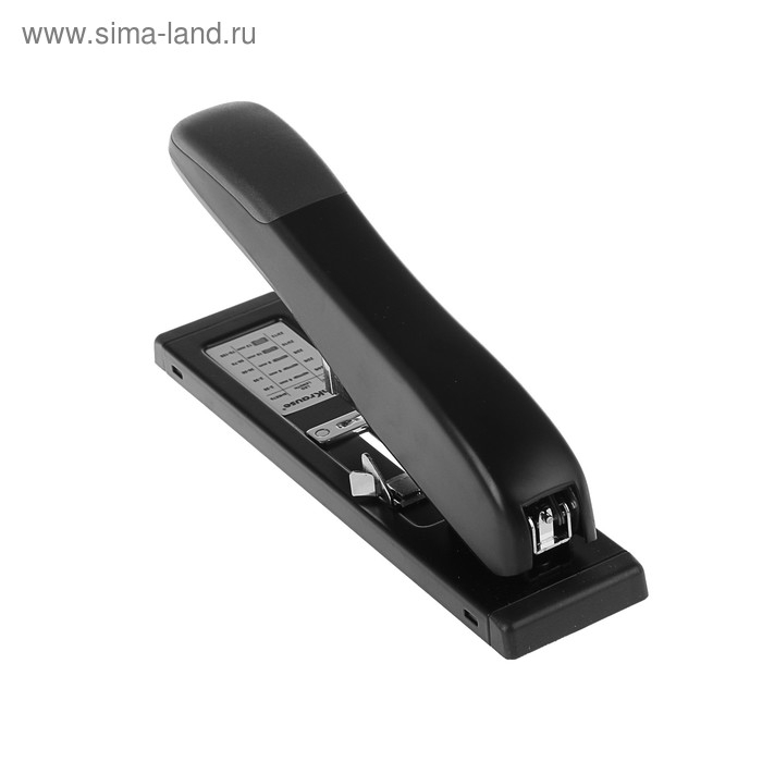 Степлер мощный, до 90 листов, ErichKrause Elegance, скобы №24/6, 23/6, 23/8, 23/10, 23/13, вмещает до 100 скоб, глубина закладки до 55 мм, чёрный