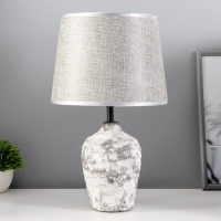 Настольная лампа "Далия" Е14 40Вт серый 22,5х22,5х37см RISALUX