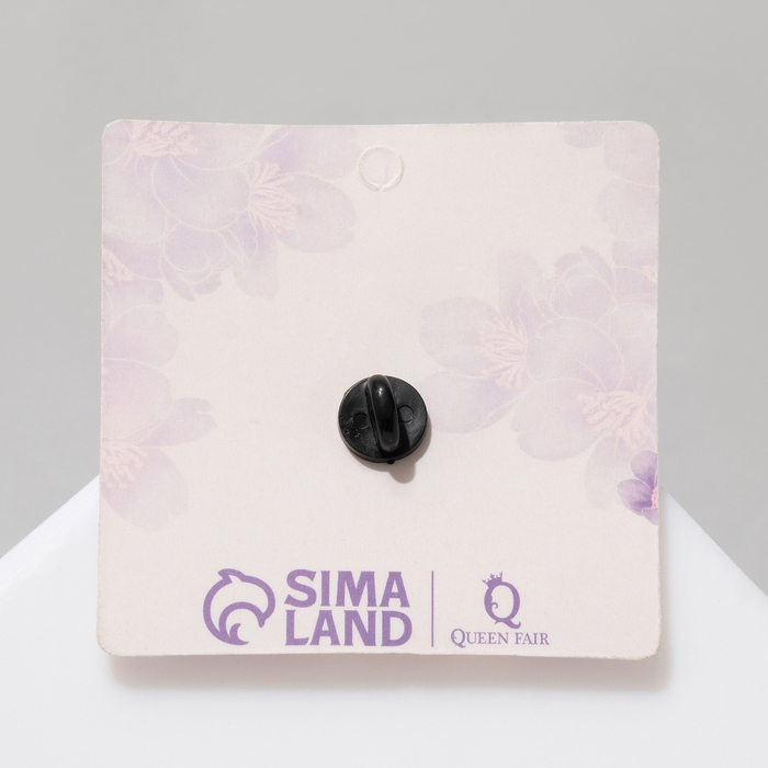 Новый год! Символ года 2025! Значок &laquo;Змейка&raquo; цветочная, в золоте