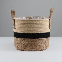 Набор корзин из 3 шт, 31x28x27 см, 27x23x25 см, 24x20x21 см, рогоз