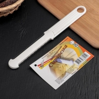 Сырорезка двухсторонняя, пластиковая, цвет белый Сырорезка двухсторонняя, пластиковая, цвет белый