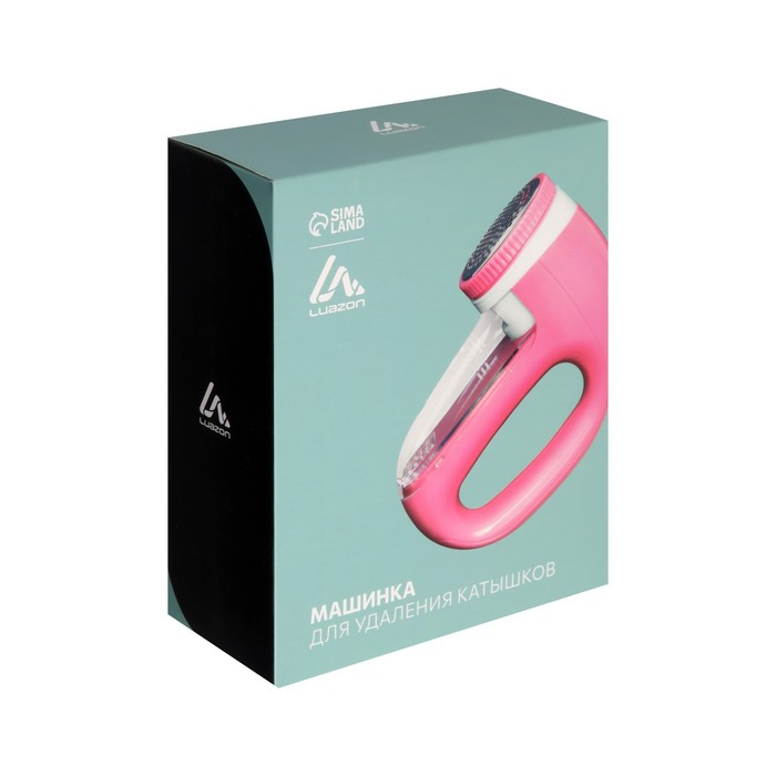 Машинка для удаления катышков LuazON LUK-06, индикатор, 220 В, АКБ, розовая Машинка для удаления катышков LuazON LUK-06, индикатор, 220 В, АКБ, розовая