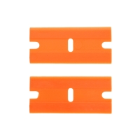 Лезвие для скребка 18&times;39 мм, сменное, пластик, оранжевый, набор 100 шт
