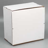 Коробка для торта с окном, кондитерская упаковка &laquo;Белая&raquo; 29 х 29 х 19 см