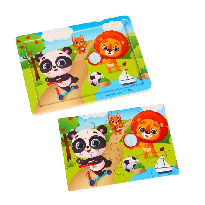 Пазл &laquo;Весело играем&raquo;, 15 х 11 см