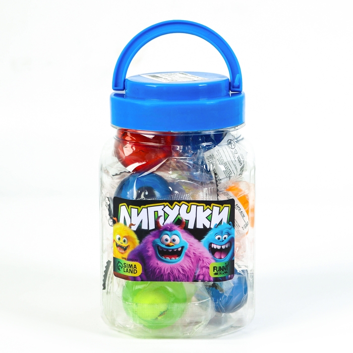 Липучка &laquo;Глазастики&raquo;, цвета МИКС, в банке