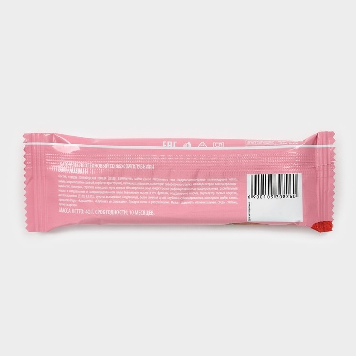 Протеиновый батончик &laquo;Сочная клубника&raquo;, 40 г