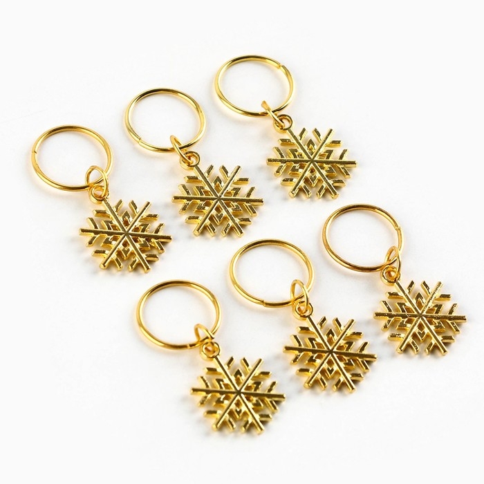 Пирсинг для волос новогодний &laquo;Волшебство не за горами&raquo; на Новый год, 6 шт