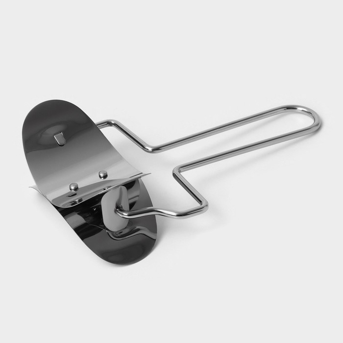 Ролик для вырезания кругов из теста Доляна, d=8 см, цвет серебристый