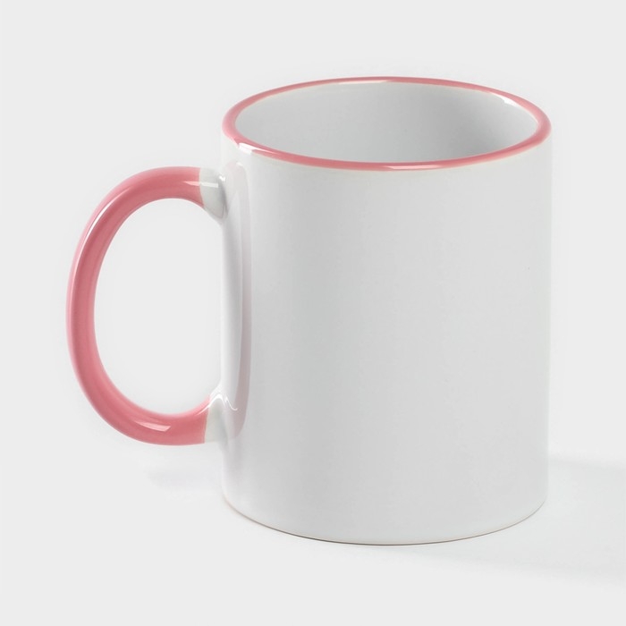 Кружка керамическая Доляна Twist, 350 мл, 12&times;8&times;9,5 см, цвет белый