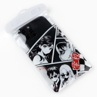 Чехол на телефон водонепроницаемый &laquo;Аниме&raquo;, черно белое, 12 х 21 см