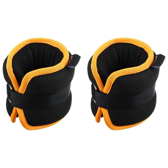 Утяжелители неопреновые ONLYTOP, 2 шт. х 0,5 кг, цвет чёрный