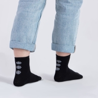 Носки женские &laquo;Снежинки&raquo; MINAKU цвет чёрный, размер 38-39