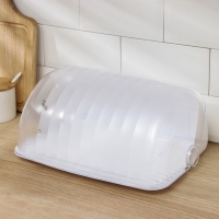 Хлебница пластиковая &laquo;Рондо&raquo;, 34,5&times;27,3&times;16,5 см, цвет белый