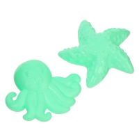 Кинетический песок, 2 формочки, 200 гр, цвет голубой Кинетический песок, 2 формочки, 200 гр, цвет голубой