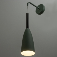 Бра "Капля" Е27 40Вт зеленый 10х10х35-135см Бра "Капля" Е27 40Вт зеленый 10х10х35-135см