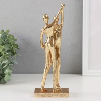 Сувенир полистоун "Двое: верность" золото 25,5х9,5х5,5 см