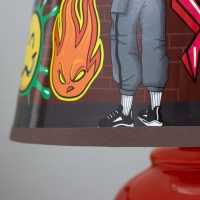 Настольная лампа "Граффити" Е14 15Вт красный RISALUX