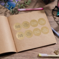 Наклейки для бизнеса &laquo;Спасибо за отзыв&raquo;, 40 шт, 4 х 4 см