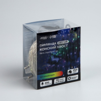 Гирлянда «Конский хвост» 20 нитей по 2 м, IP20, серебристая нить, 400 LED, свечение мульти, 12 В Гирлянда «Конский хвост» 20 нитей по 2 м, IP20, серебристая нить, 400 LED, свечение мульти, 12 В