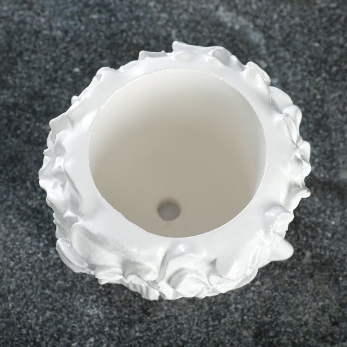 Горшок - органайзер "Лицо девушки" белый, 0,35л, 12х10х12см