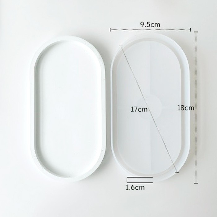 Форма силиконовая универсальная &laquo;Овал&raquo;, размер изделия 9,2 &times; 17,6 &times; 1,4 см