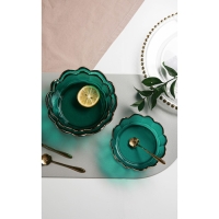 Салатник стеклянный фигурный &laquo;Цветочный&raquo;, 400 мл, 17&times;5,5 см