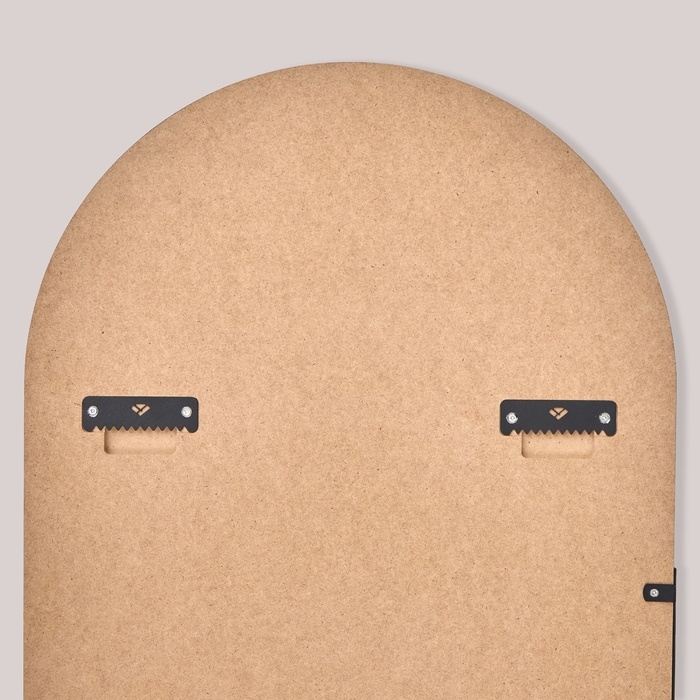 Зеркало настенное "Чёрный Рубин", в овальном корпусе,  110х45 см