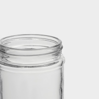 Банка для сыпучих Доляна &laquo;Премиум&raquo;, 550 мл, 15&times;8 см, с металлической крышкой, стекло, прозрачная