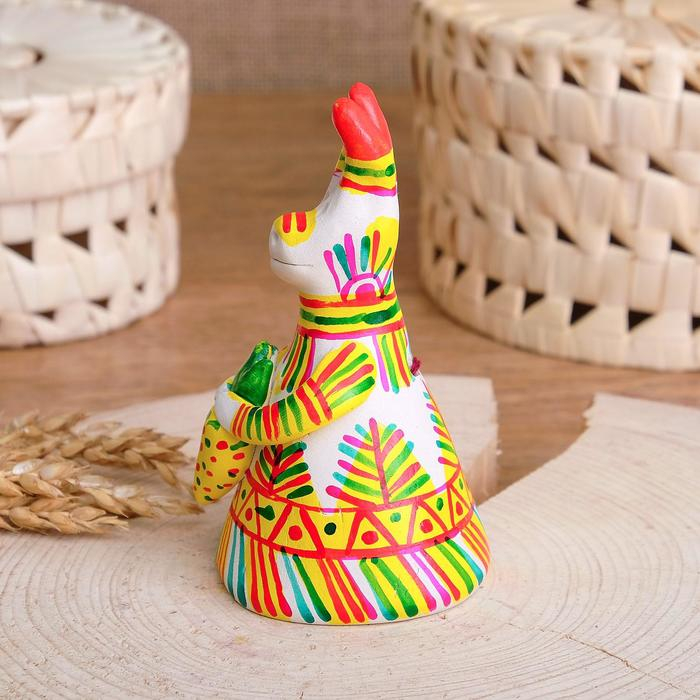 Филимоновская игрушка колокольчик &laquo;Заяц&raquo;