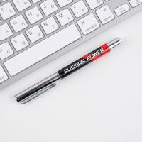 Ручка металл с колпачком «Russian Power», фурнитура серебро, 1.0 мм Ручка металл с колпачком «Russian Power», фурнитура серебро, 1.0 мм