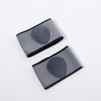 Супинаторы для обуви, амортизирующие, на манжете, текстильные, 10 &times; 9 см, пара, цвет чёрный