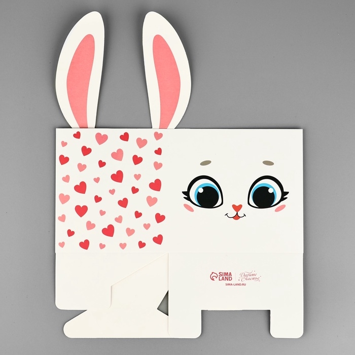 Коробки для мини букетов «Зайка», 12 × 20 × 10 см Коробки для мини букетов «Зайка», 12 × 20 × 10 см