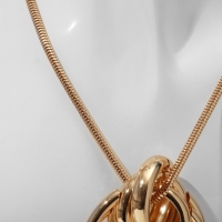 Кулон &laquo;Геометрия&raquo; круги, цвет золото, 50 см