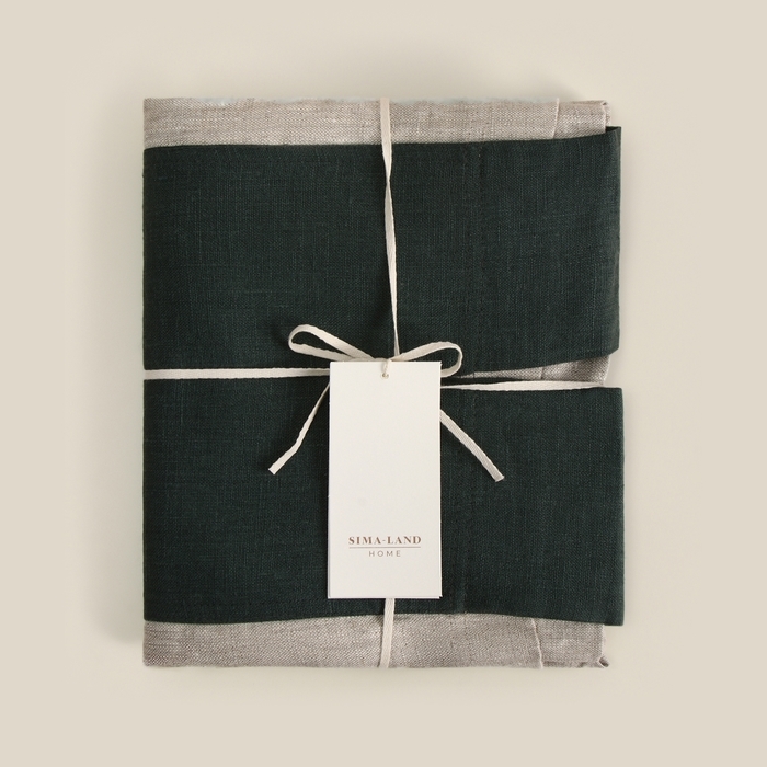 Сумка шоппер с ручками SL HOME "Linen shopper" 50х50см, 100% лён, 200г/м2