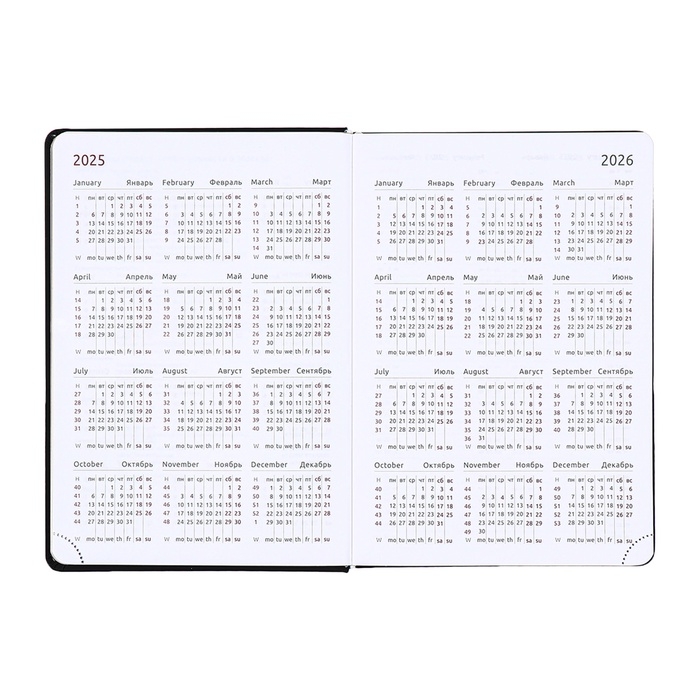 Ежедневник датированный 2025 года, deVENTE. Flag, A5 168 листов, deVENTE. Duo, твердая обложка кожзам с поролоном, шелкография, перфорация, ляссе, блок 70 г/м2 Ежедневник датированный 2025 года, deVENTE. Flag, A5 168 листов, deVENTE. Duo, твердая обложка кожзам с поролоном, шелкография, перфорация, ляссе, блок 70 г/м2
