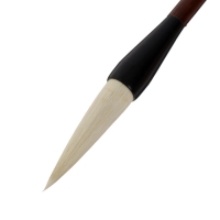 Кисть коза №12, круглая, для каллиграфии, деревянная ручка, в блистере Кисть коза №12, круглая, для каллиграфии, деревянная ручка, в блистере