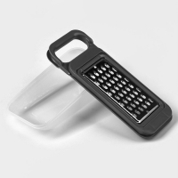 Тёрка-контейнер, 9&times;27 см, 4 насадки, цвет МИКС