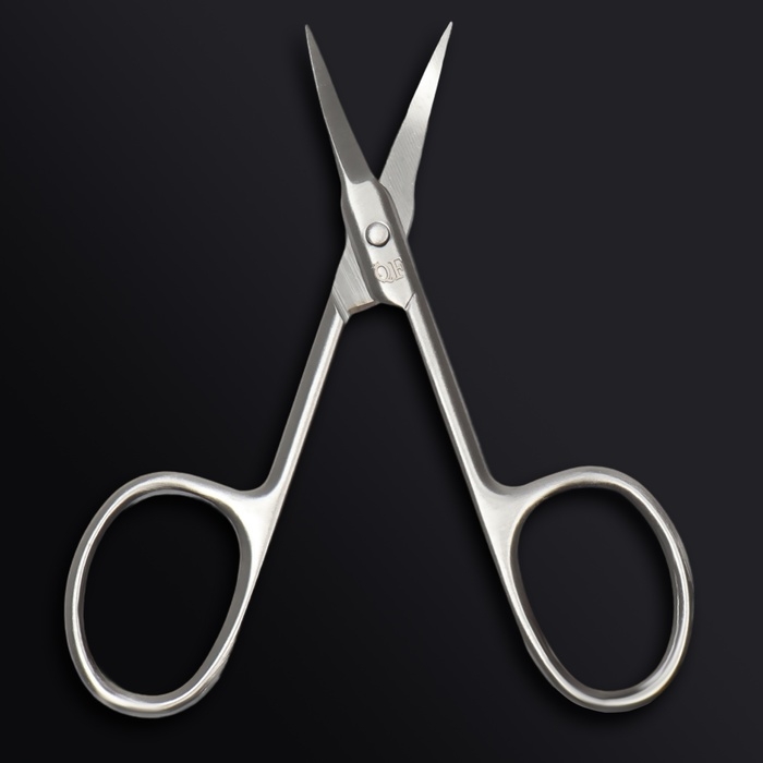 Ножницы маникюрные &laquo;Premium&raquo;, загнутые, узкие, 9 см, на блистере, цвет серебристый