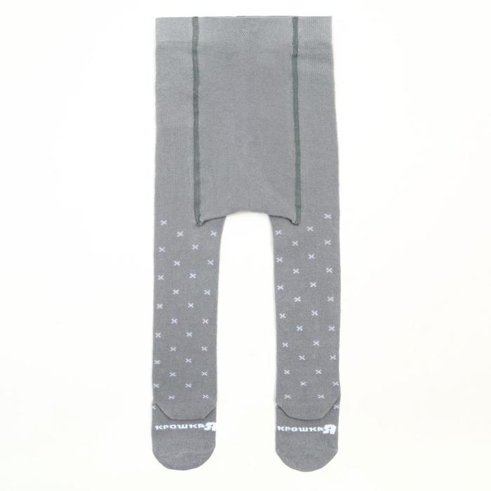 Новый год.Колготки Крошка Я Новый год.Колготки Крошка Я "Санта", серый, рост 68-74 см