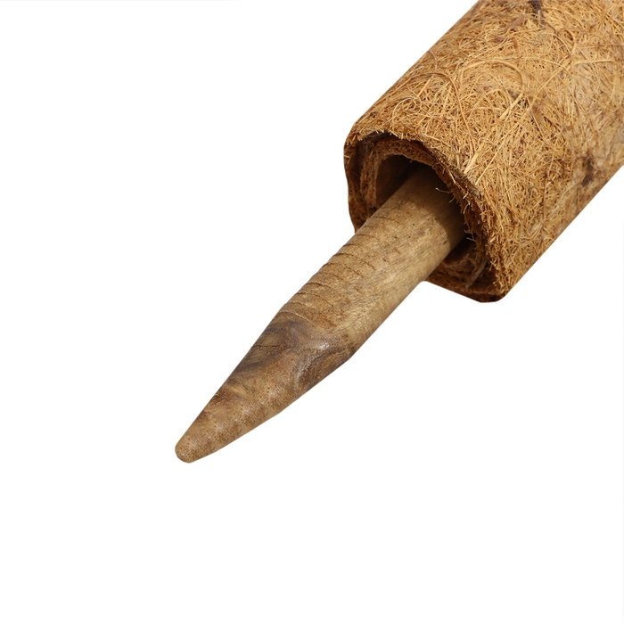 Опора для подвязки растений, h = 50 см, d = 5 см, кокосовая, Greengo Опора для подвязки растений, h = 50 см, d = 5 см, кокосовая, Greengo