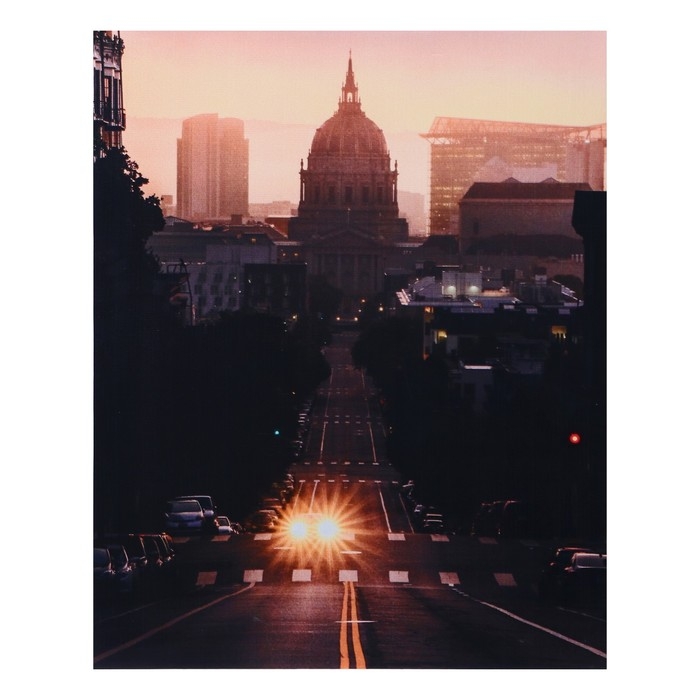 Картина световая Картина световая "Мегаполис вечером" 40*50 см