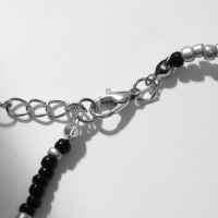 Кулон &laquo;Собачка&raquo; из воздушных шаров, бисер, цвет чёрный, 41см