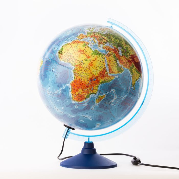 Глобус физико-политический &laquo;Классик Евро&raquo;, диаметр 320 мм, с подсветкой