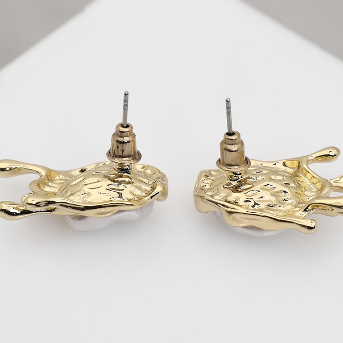 Серьги с жемчугом &laquo;Эксклюзив&raquo; таяние, цвет золото