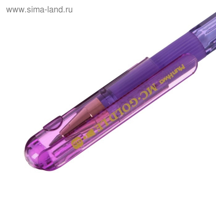 Ручка шариковая MunHwa MC Gold LE, узел 0.5 мм, чернила синие, резиновый упор, корпус микс Ручка шариковая MunHwa MC Gold LE, узел 0.5 мм, чернила синие, резиновый упор, корпус микс