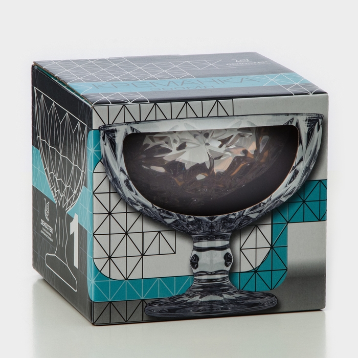 Креманка стеклянная, 300 мл, подарочная упаковка Креманка стеклянная, 300 мл, подарочная упаковка