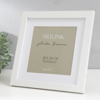 Фоторамка МДФ "Ellis" 20x20 см, с паспарту, белый 76737