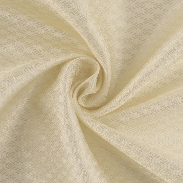 Ткань подкладочная &laquo;Ромб&raquo;, 100 % полиэстер, 1 &times; 1,4 м, цвет молочный