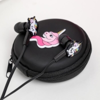 Подарочный набор: наушники вакуумные и кейс для наушников «Единорог», модель VBT - 1,25 Подарочный набор: наушники вакуумные и кейс для наушников «Единорог», модель VBT - 1,25